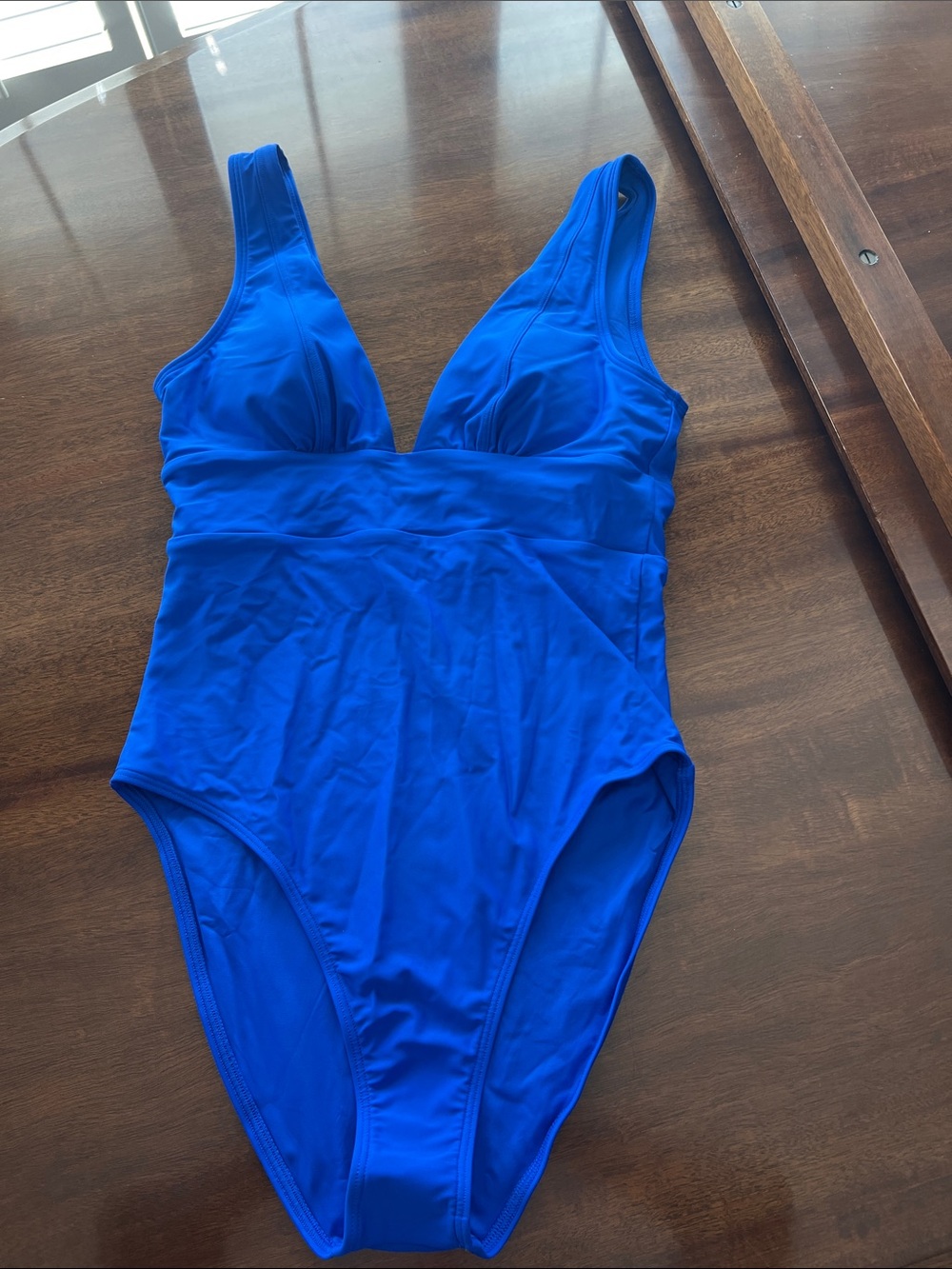Quince Electric Blue One-Piece Swimsuit for Kids